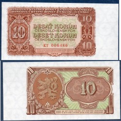 Tchécoslovaquie Pick N°83b, neuf Billet de banque de 10 Korun 1953