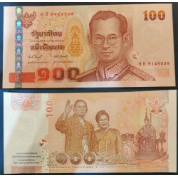 Thaïlande Pick N°123, Billet de banque de banque de 100 Bath 2010