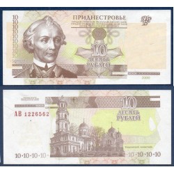 Transnistrie Pick N°36a, Billet de banque de 10 Rubles 2000