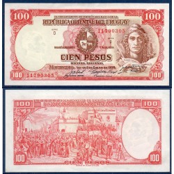 Uruguay Pick N°39c Spl Billet de banque de 100 Pesos 1939