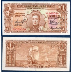 Uruguay Pick N°35b, Billet de banque de 1 Peso 1939