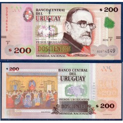 Uruguay Pick N°96, Billet de banque de 200 Pesos 2015