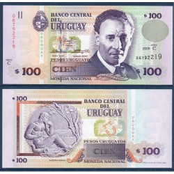 Uruguay Pick N°76c, Billet de banque de 100 Pesos 2000