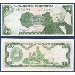 Venezuela Pick N°64, TTB Billet de banque de 20 Bolivares 1984
