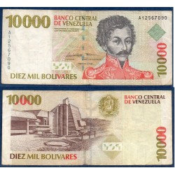Venezuela Pick N°81, TB Billet de banque de 10000 Bolivares 1998