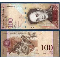 Venezuela Pick N°93e, Billet de banque de 100 Bolivares 31.1.2012