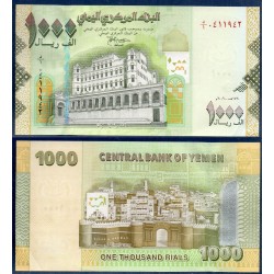 Yemen Pick N°36a, neuf Billet de banque de banque de 1000 Rials 2009