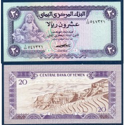 Yemen Pick N°14a, Neuf Billet de banque de banque de 20 Rials 1973