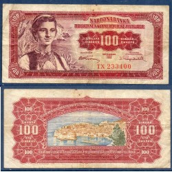 Yougoslavie Pick N°69, TB Billet de banque de 100 Dinara 1955
