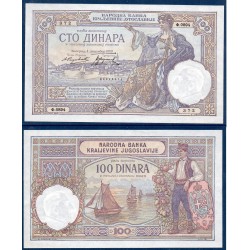Yougoslavie Pick N°27b, Billet de banque de 100 Dinara 1929