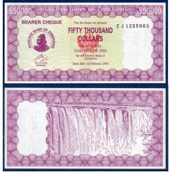 Zimbabwe Pick N°29, Billet de banque de 50000 Dollars 2006