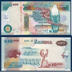 Zambie Pick N°46f, Billet de banque de 10000 Kwacha 2009