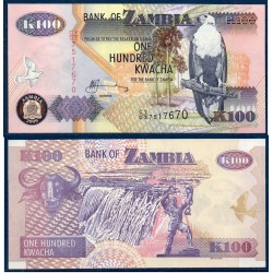 Zambie Pick N°38h, Billet de banque de 100 Kwacha 2009