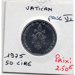 Vatican Paul VI 50 lire 1975 Sup, KM 121 pièce de monnaie