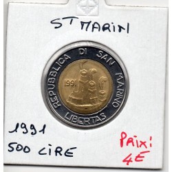 Saint Marin 500 lire 1991 FDC, KM 269 pièce de monnaie