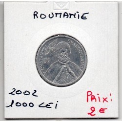 Roumanie 1000 lei 2002 Sup, KM 153 pièce de monnaie