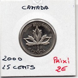 Canada 25 cents 2000 Sup, KM 377 pièce de monnaie