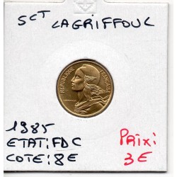 5 centimes Lagriffoul 1985 FDC, France pièce de monnaie
