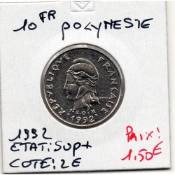 Polynésie Française 10 Francs 1992 Sup+, Lec 82 pièce de monnaie