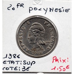 Polynésie Française 20 Francs 1986 Sup, Lec 102 pièce de monnaie