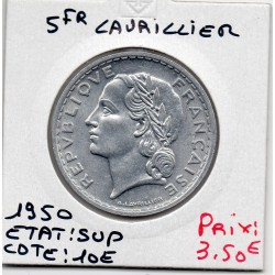 5 francs Lavrillier 1950 Sup, France pièce de monnaie