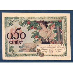 Nice 50 Centimes Spl 30.4.1920 Pirot 9 Billet de la chambre de Commerce