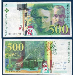 500 Francs Pierre et Marie Curie TTB 1994 Billet de la banque de France