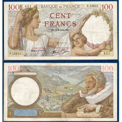 100 Francs Sully TTB- 8.8.1940 Billet de la banque de France