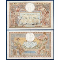 100 Francs LOM TTB- 9.9.1937 Billet de la banque de France