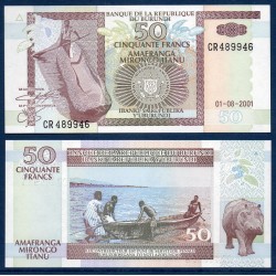 Burundi Pick N°36c, Billet de banque de 50 Francs 2001