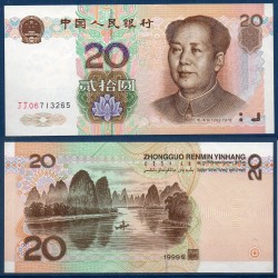 Chine Pick N°899, Spl Billet de banque de 20 Yuan 1999