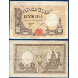 Italie Pick N°67a, TTB Billet de banque de 100 Lire 23.8.1943