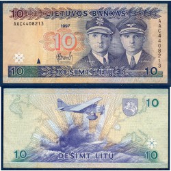 Lituanie Pick N°59, TTB Billet de banque de 10 Litu 1997