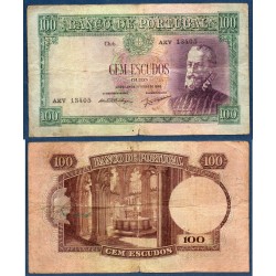 Portugal Pick N°159, TB Billet de banque de 100 Escudos 24.10.1950