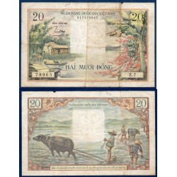 Viet-Nam Sud Pick N°4a, TB- Billet de banque de 20 dong 1955