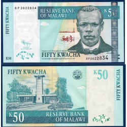 Malawi Pick N°53d, Billet de banque de 50 kwatcha 2009