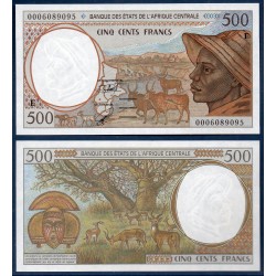 Afrique Centrale Pick 201Eg pour le Cameroun , Billet de banque de 500 Francs CFA 2000