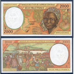 Afrique Centrale Pick 203Eg pour le Cameroun , Billet de banque de 2000 Francs CFA 2000