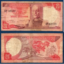 Angola Pick N°99, B Billet de banque de 20 Escudos 1972