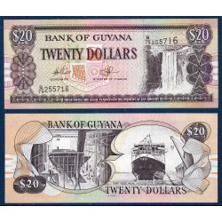 Guyana Pick N°30e, Billet de banque de 20 Dollars 2006