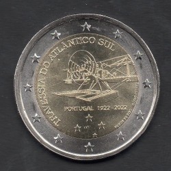 2 euro commémorative Portugal 2022 Traversé de l'Atlantique Sud piece de monnaie €