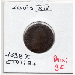 Liard de France 1698 CC Besancon Louis XIV pièce de monnaie royale