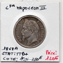 2 francs Napoléon III tête laurée 1869 A Paris TTB+, France pièce de monnaie