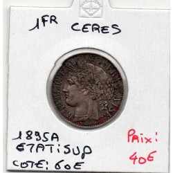 1 Franc Cérès 1895 Sup-, France pièce de monnaie