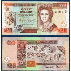 Belize Pick N°69a, Billet de banque de 20 dollars 2003
