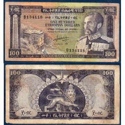 Ethiopie Pick N°29a, Billet de banque de 100 dollars 1966