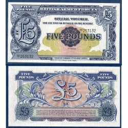 G.B. Armée Pick N°23, Billet de banque de 5 Pounds 1948