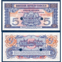 G.B. Armée Pick N°20d, Billet de banque de 5 Shillings 1948