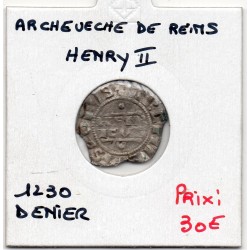 Champagne, Archevêché de Reims, Henri II (1230) Denier