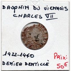 Dauphiné, Dauphins du viennois, Futur Charles VII (1422-1440) denier ou liard dentillé